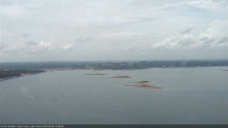 Lake Travis webcam, September 8, 2018 11:10 AM CT