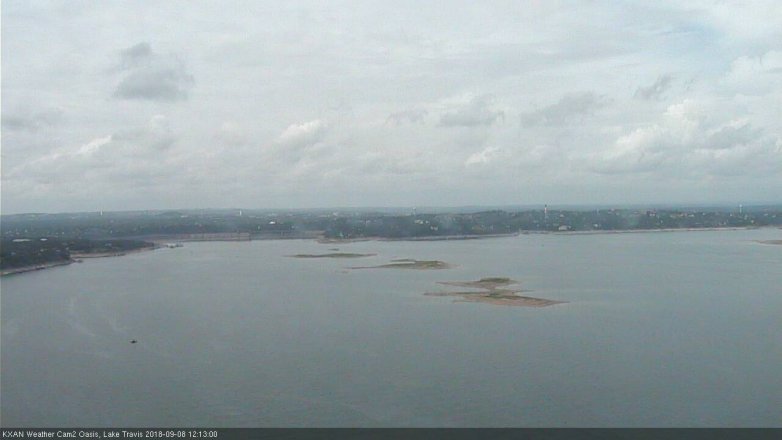 Lake Travis webcam, September 8, 2018 11:15 AM CT