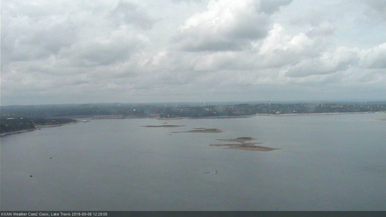 Lake Travis webcam, September 8, 2018 11:30 AM CT