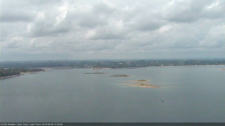Lake Travis webcam, September 8, 2018 11:40 AM CT