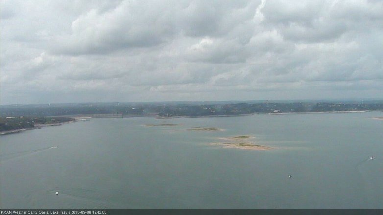 Lake Travis webcam, September 8, 2018 11:45 AM CT