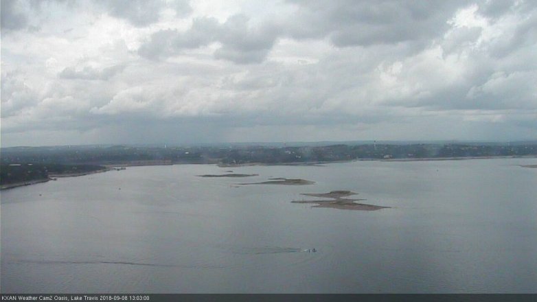Lake Travis webcam, September 8, 2018 12:05 PM CT