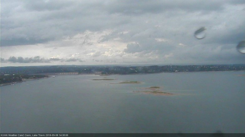 Lake Travis webcam, September 8, 2018 1:40 PM CT