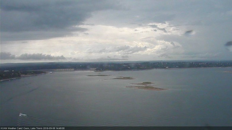 Lake Travis webcam, September 8, 2018 1:50 PM CT