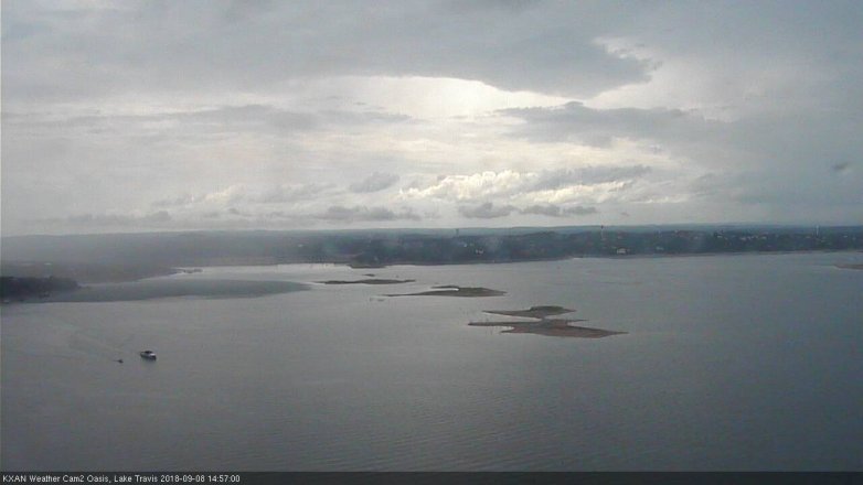 Lake Travis webcam, September 8, 2018 2:00 PM CT