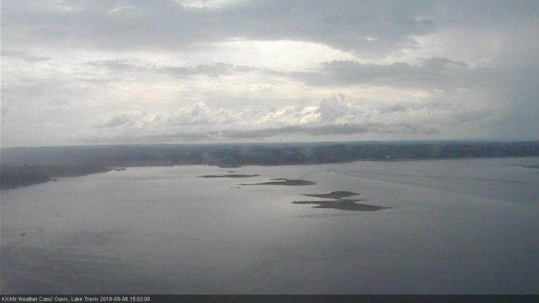 Lake Travis webcam, September 8, 2018 2:05 PM CT