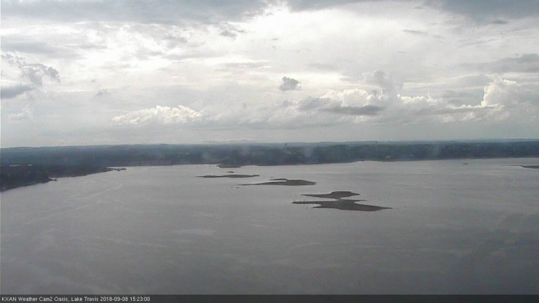 Lake Travis webcam, September 8, 2018 2:25 PM CT