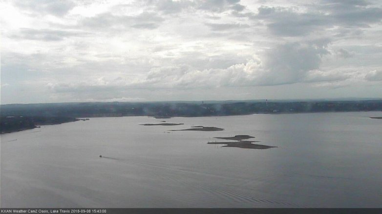 Lake Travis webcam, September 8, 2018 2:45 PM CT