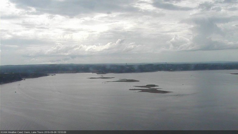 Lake Travis webcam, September 8, 2018 2:55 PM CT