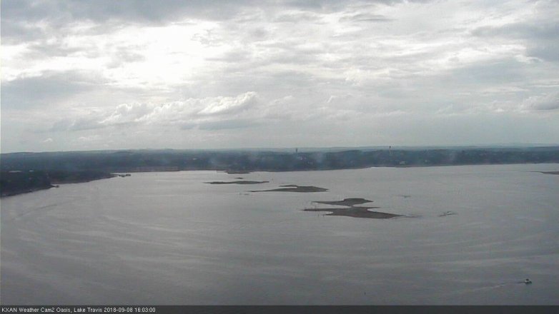 Lake Travis webcam, September 8, 2018 3:05 PM CT