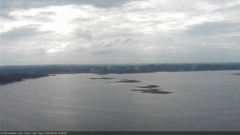Lake Travis webcam, September 8, 2018 3:10 PM CT