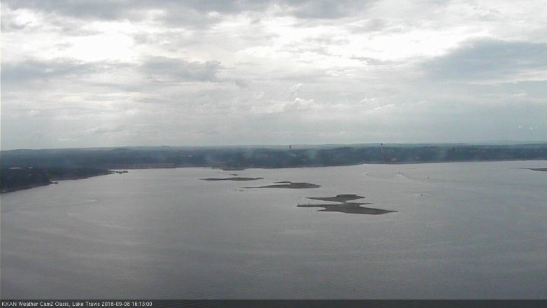 Lake Travis webcam, September 8, 2018 3:15 PM CT