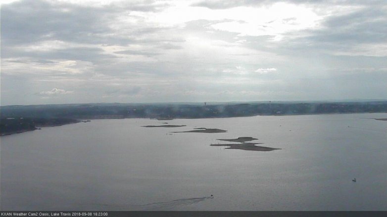 Lake Travis webcam, September 8, 2018 3:25 PM CT
