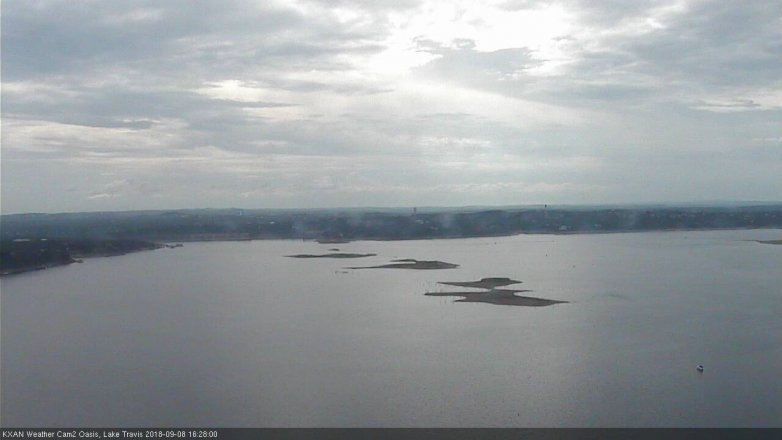 Lake Travis webcam, September 8, 2018 3:30 PM CT