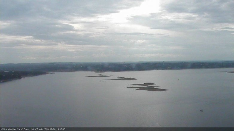 Lake Travis webcam, September 8, 2018 3:35 PM CT