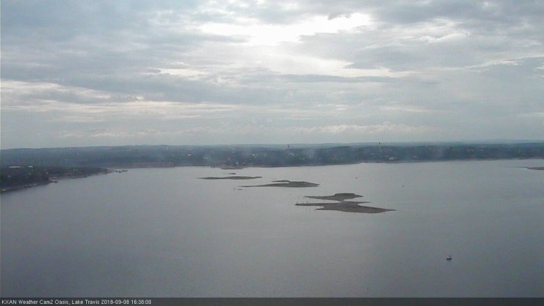 Lake Travis webcam, September 8, 2018 3:40 PM CT