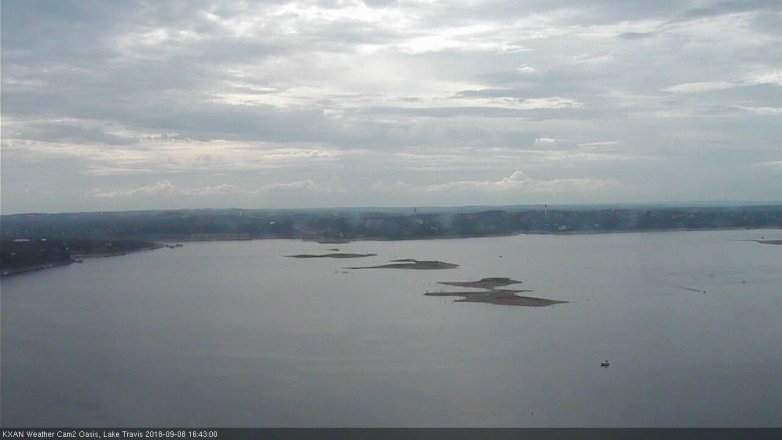 Lake Travis webcam, September 8, 2018 3:45 PM CT