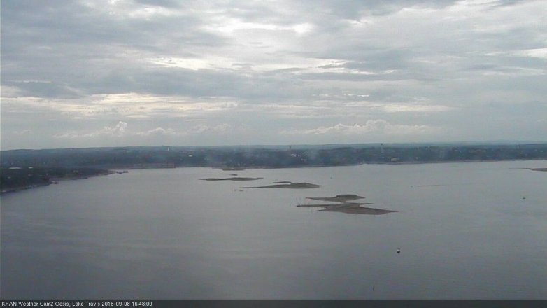 Lake Travis webcam, September 8, 2018 3:50 PM CT