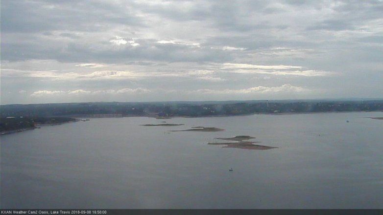 Lake Travis webcam, September 8, 2018 4:00 PM CT