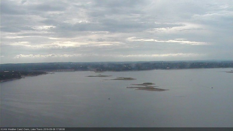 Lake Travis webcam, September 8, 2018 4:10 PM CT