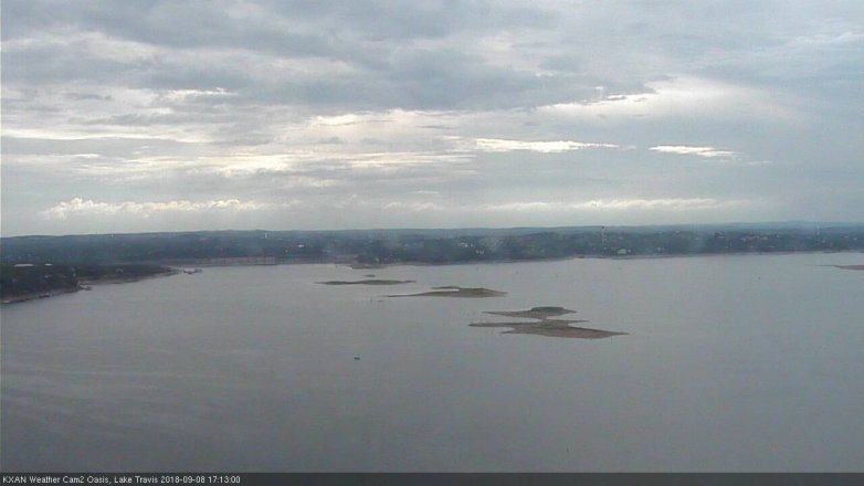 Lake Travis webcam, September 8, 2018 4:15 PM CT