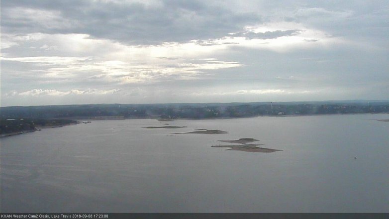 Lake Travis webcam, September 8, 2018 4:25 PM CT