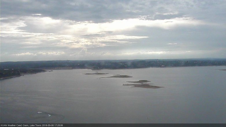 Lake Travis webcam, September 8, 2018 4:30 PM CT