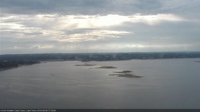 Lake Travis webcam, September 8, 2018 4:35 PM CT