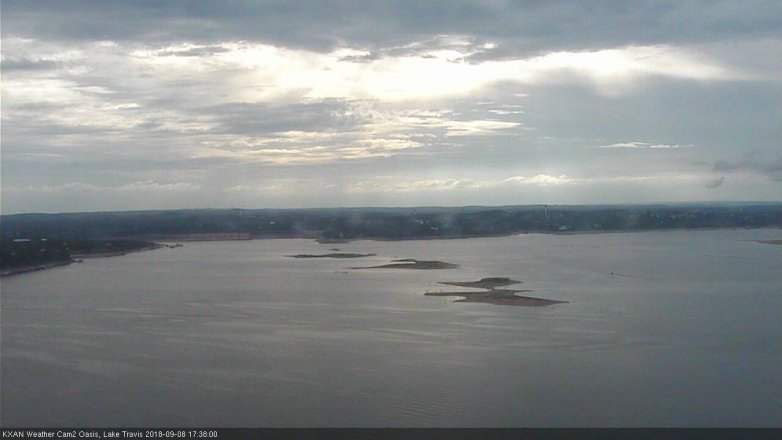 Lake Travis webcam, September 8, 2018 4:40 PM CT