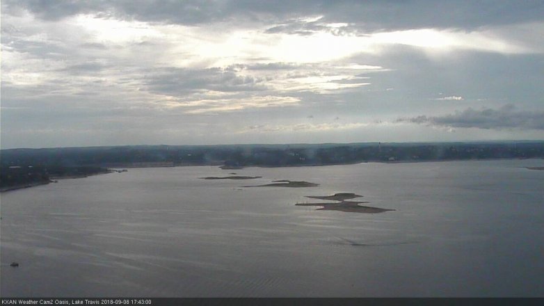 Lake Travis webcam, September 8, 2018 4:45 PM CT
