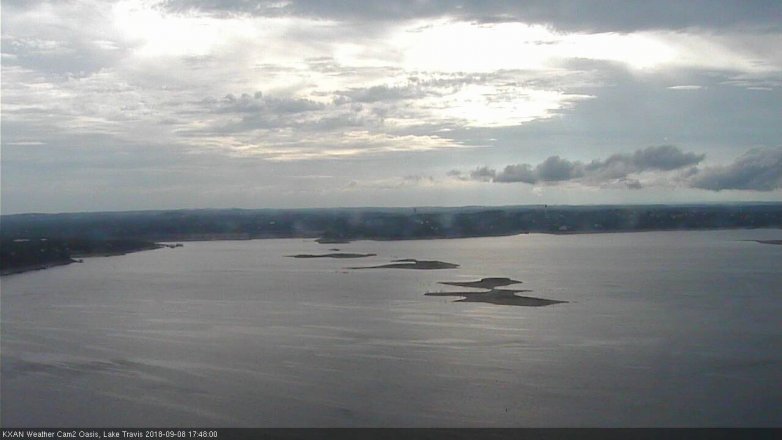 Lake Travis webcam, September 8, 2018 4:50 PM CT