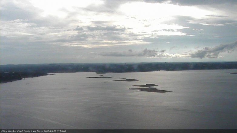 Lake Travis webcam, September 8, 2018 4:55 PM CT