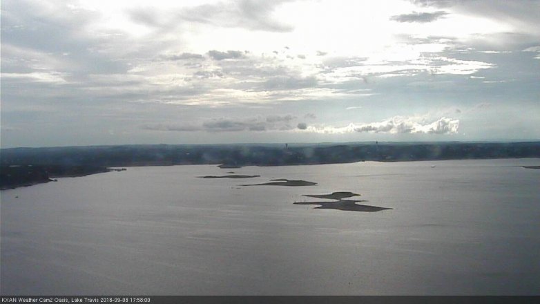Lake Travis webcam, September 8, 2018 5:00 PM CT