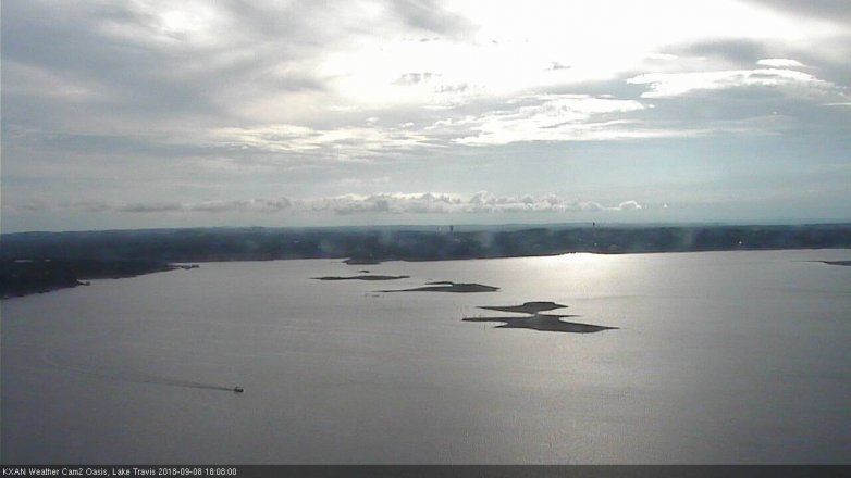 Lake Travis webcam, September 8, 2018 5:10 PM CT