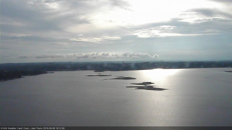 Lake Travis webcam, September 8, 2018 5:15 PM CT