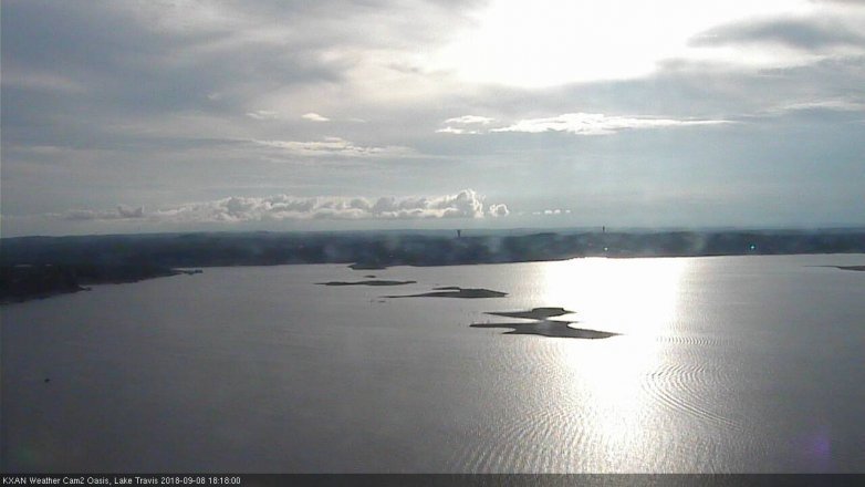 Lake Travis webcam, September 8, 2018 5:20 PM CT