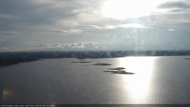 Lake Travis webcam, September 8, 2018 5:25 PM CT