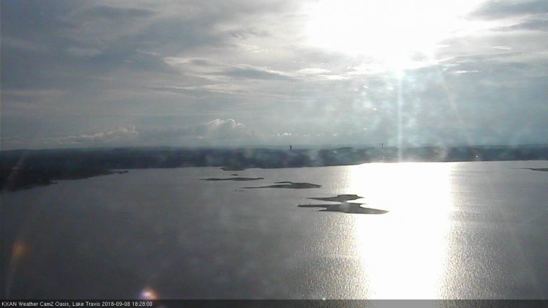 Lake Travis webcam, September 8, 2018 5:30 PM CT