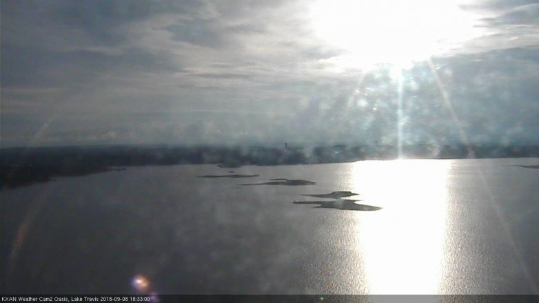 Lake Travis webcam, September 8, 2018 5:35 PM CT