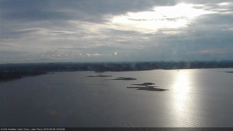 Lake Travis webcam, September 8, 2018 5:45 PM CT