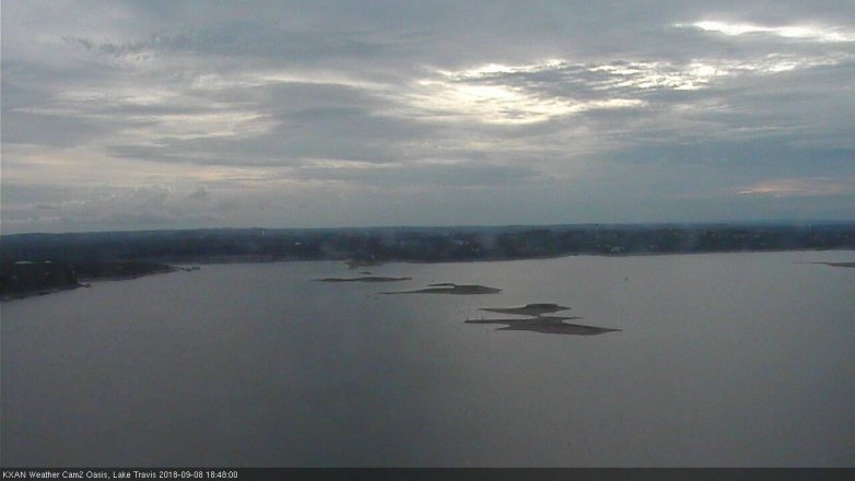 Lake Travis webcam, September 8, 2018 5:50 PM CT