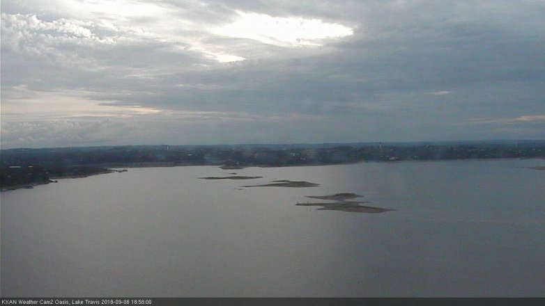 Lake Travis webcam, September 8, 2018 6:00 PM CT