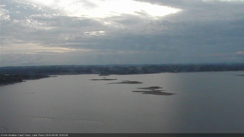 Lake Travis webcam, September 8, 2018 6:05 PM CT