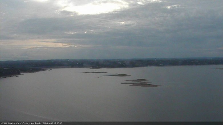 Lake Travis webcam, September 8, 2018 6:10 PM CT