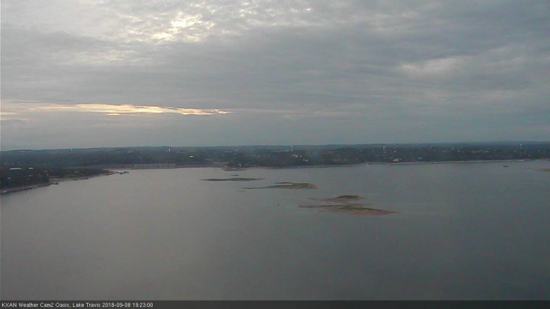 Lake Travis webcam, September 8, 2018 6:25 PM CT