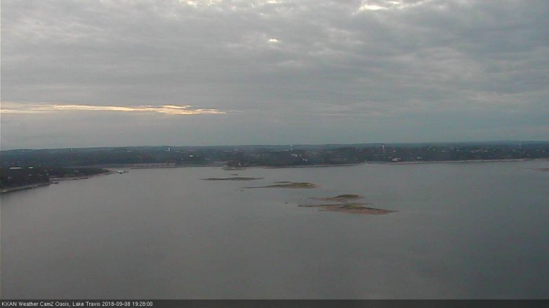 Lake Travis webcam, September 8, 2018 6:30 PM CT