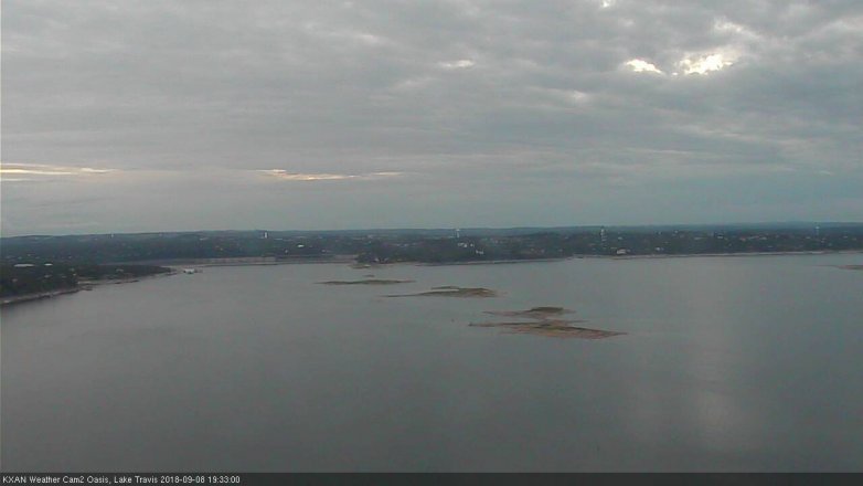 Lake Travis webcam, September 8, 2018 6:35 PM CT