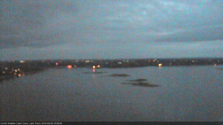 Lake Travis webcam, September 8, 2018 7:10 PM CT