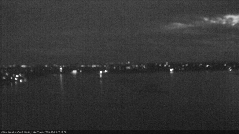 Lake Travis webcam, September 8, 2018 7:20 PM CT