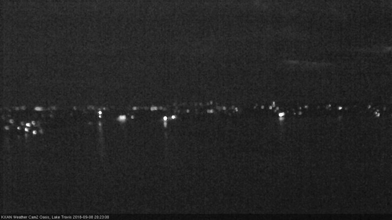 Lake Travis webcam, September 8, 2018 7:25 PM CT